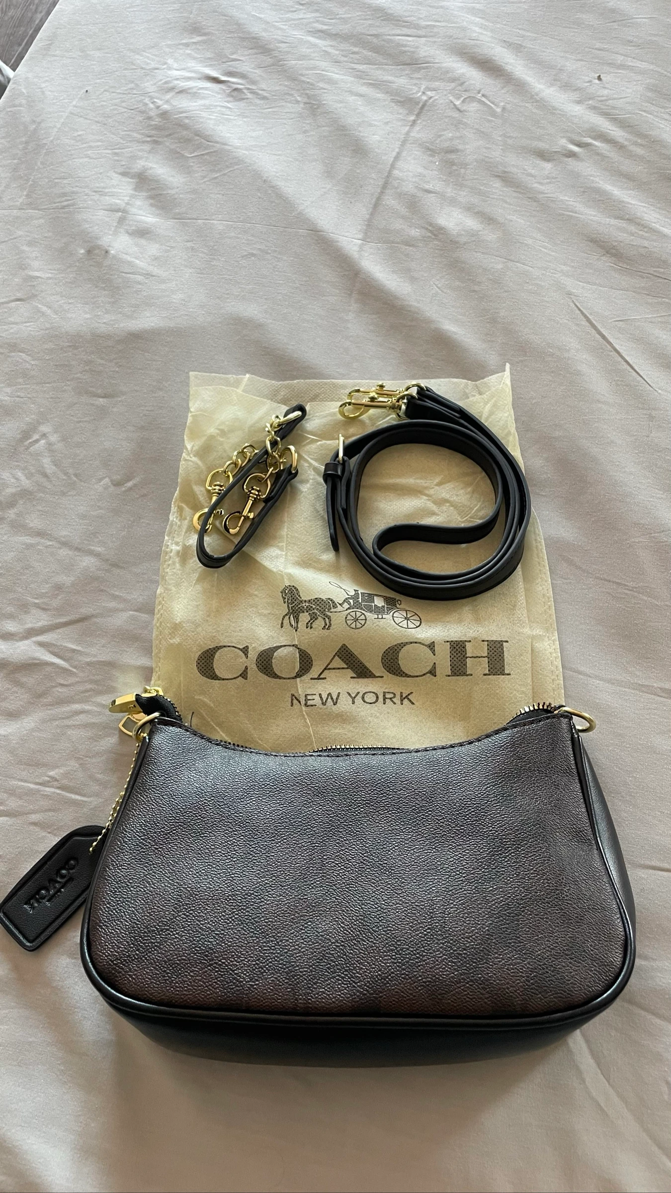 Bolsa de ombro Coach Balck Teri – photo 2